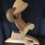 Abstract - oak - 20x9x24